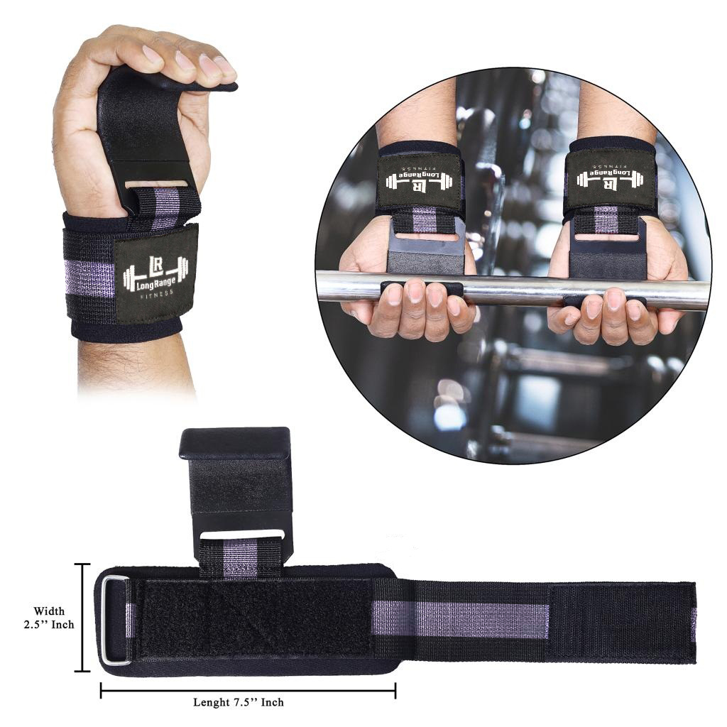 Weight Lifting Power Flat Hooks Straps - Image 3
