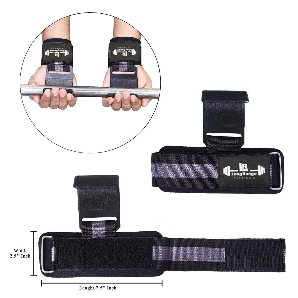 Weight Lifting Power Flat Hooks Straps - Image 4