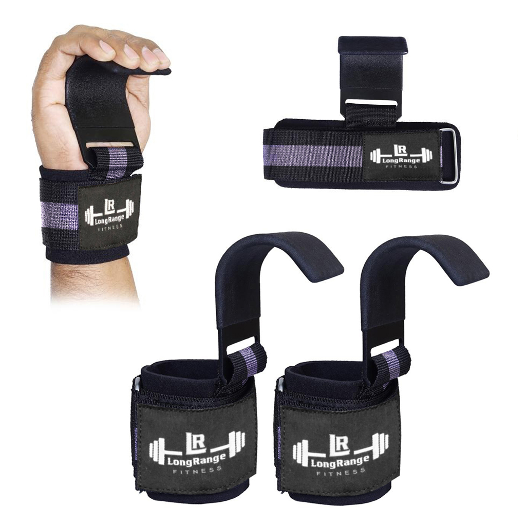 Weight Lifting Power Flat Hooks Straps - Image 2
