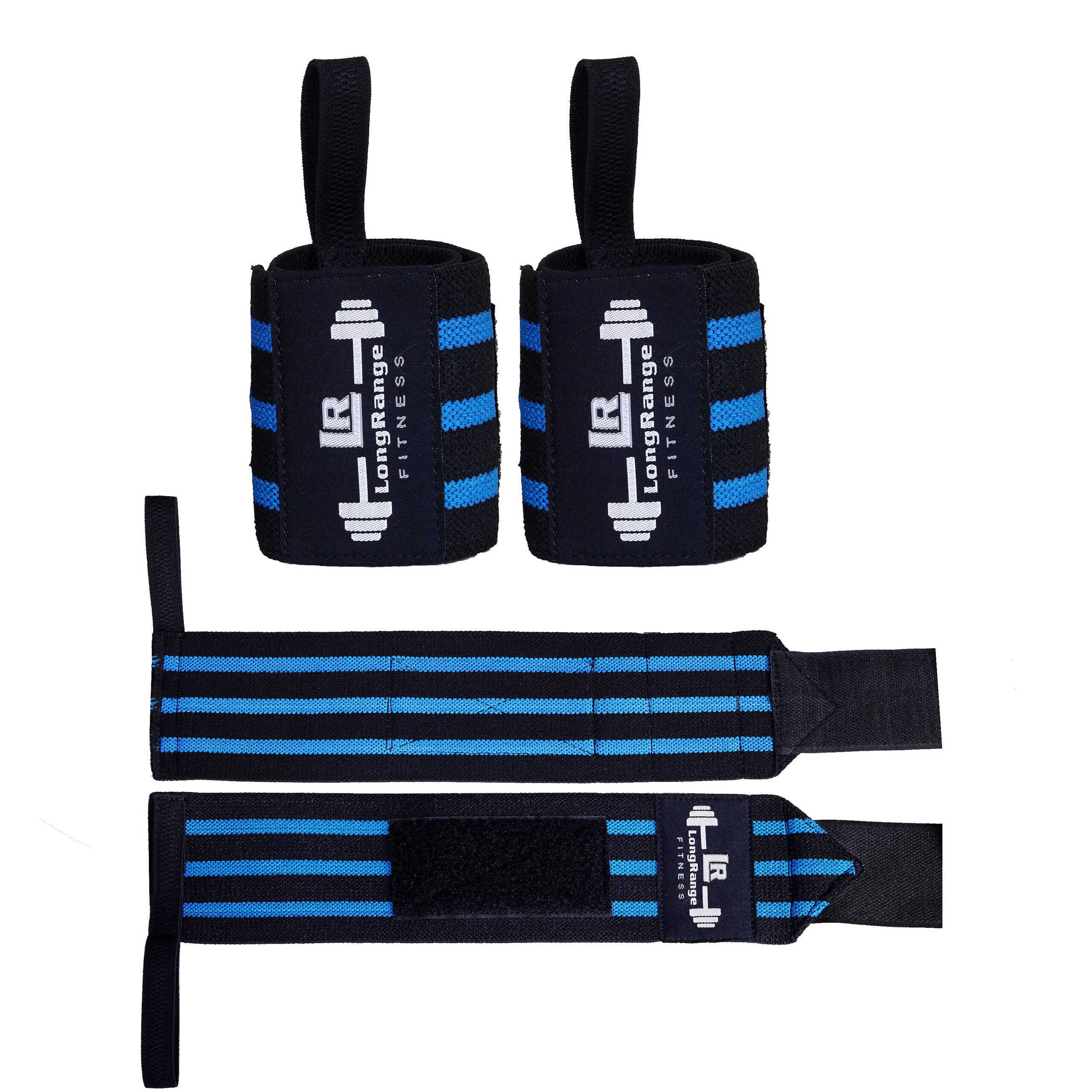 Weight Lifting Wrist Strap (Blue) - Image 3