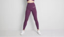 Ultra High Waist Leggings ( Purple )