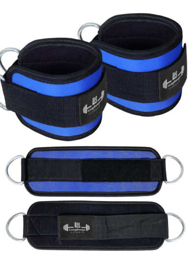 Ankle Cuff Gym Strap (Blue)
