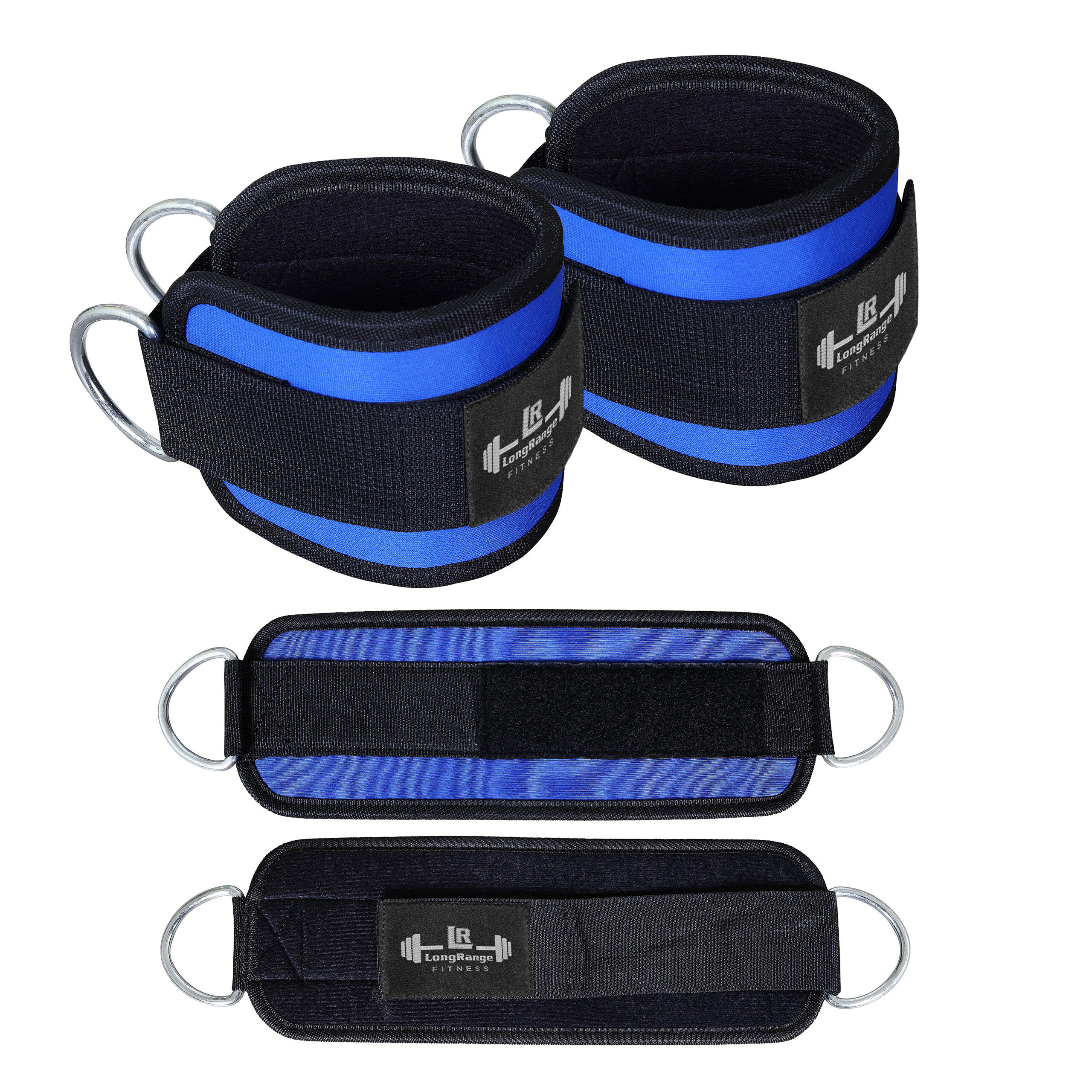 Ankle Cuff Gym Strap (Blue)