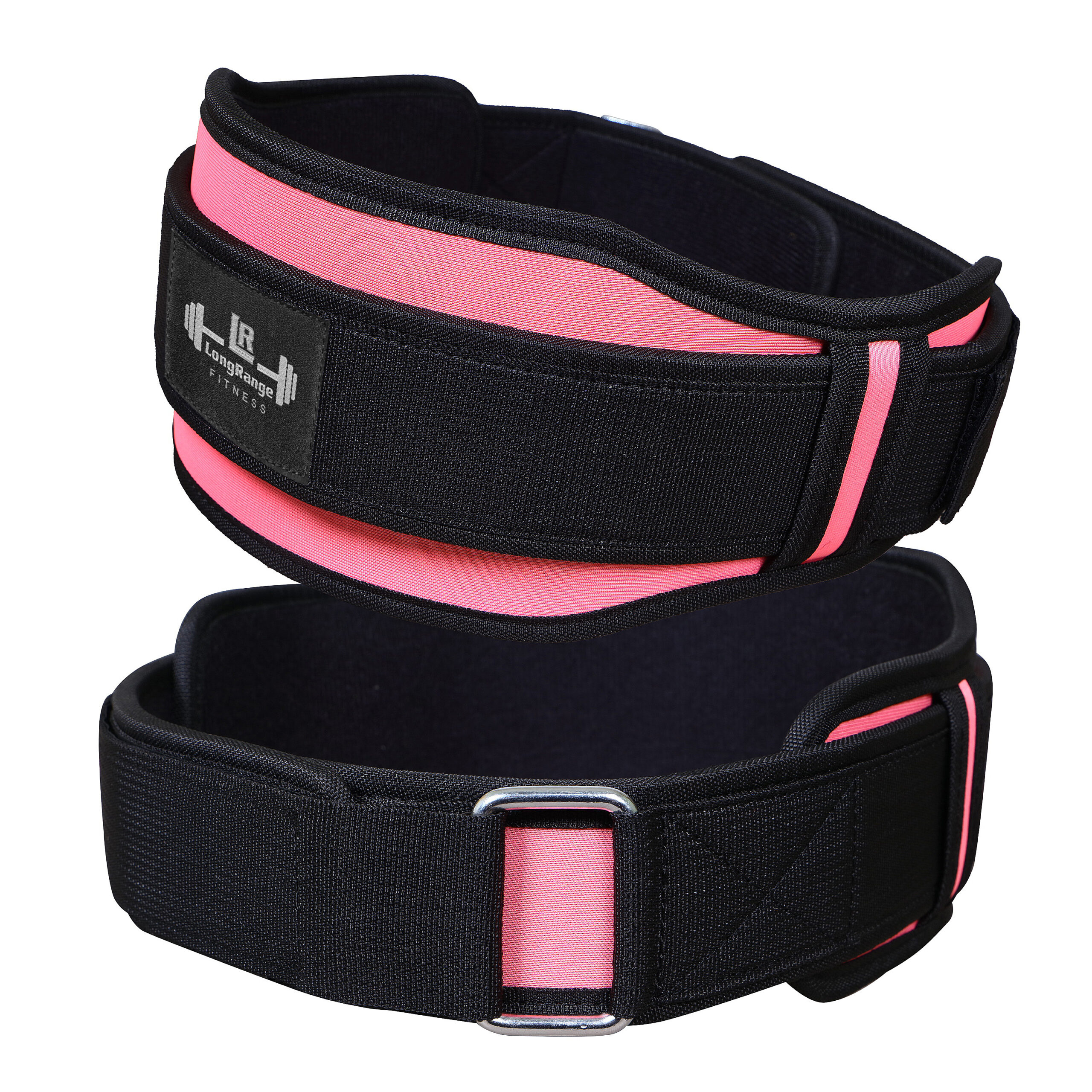 Gym and Weight Lifting Double Belt (Pink) - Image 2